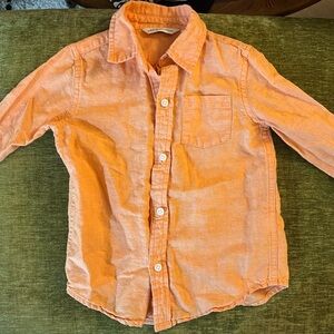 Janie and Jack orange button down